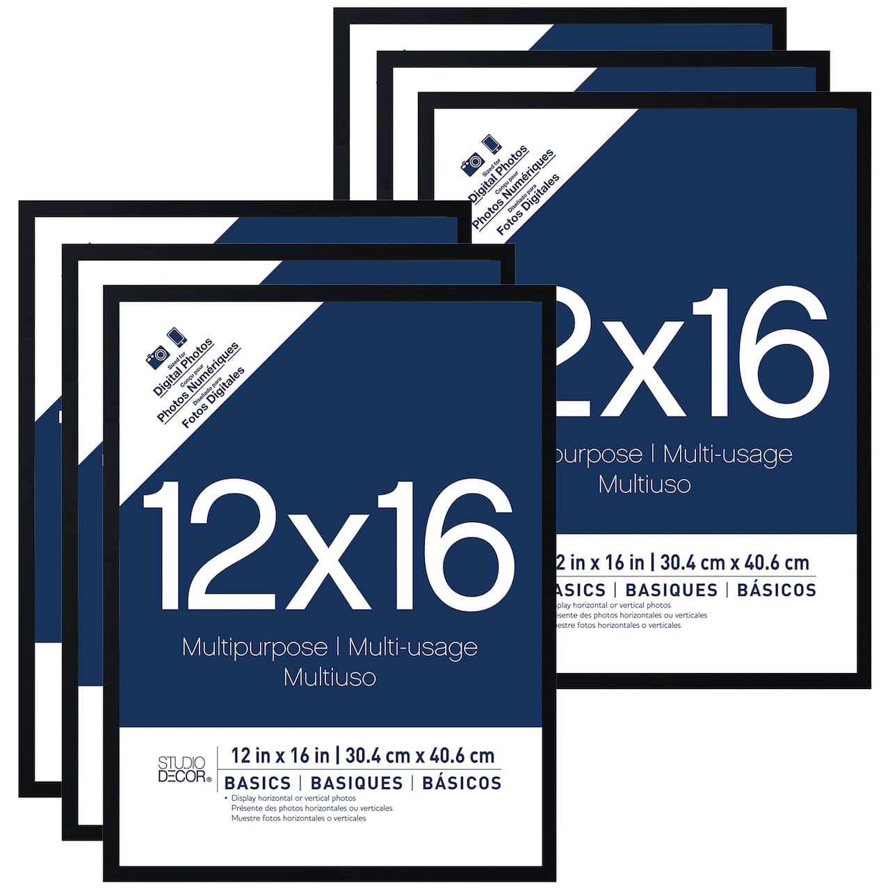 6 Pack: Black Multipurpose Frame, Basics by Studio Décor®